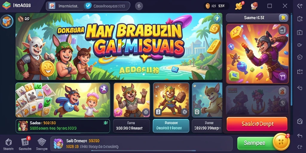 Gameplay yang seru dengan banyak karakter.
