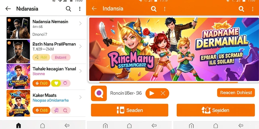 Grafis yang menarik dan tema bervariasi.