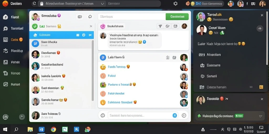Tangkapan layar dari mode multiplayer yang interaktif.