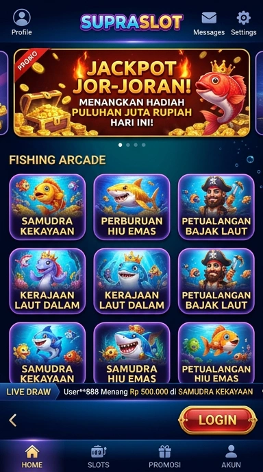 supraslot — layar beranda